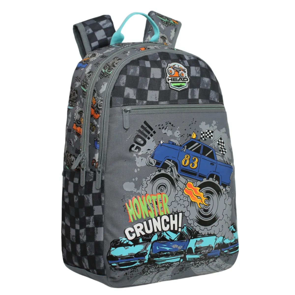 HEAD - Mochila Infantil Niño Balloon Monster Truck Gris Head