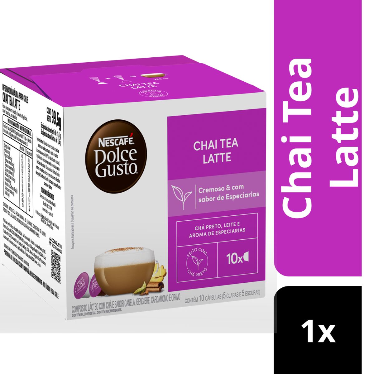 DOLCE GUSTO - Cápsulas Café Nescafé® Dolce Gusto® Chai Tea Latte (10 capsulas)