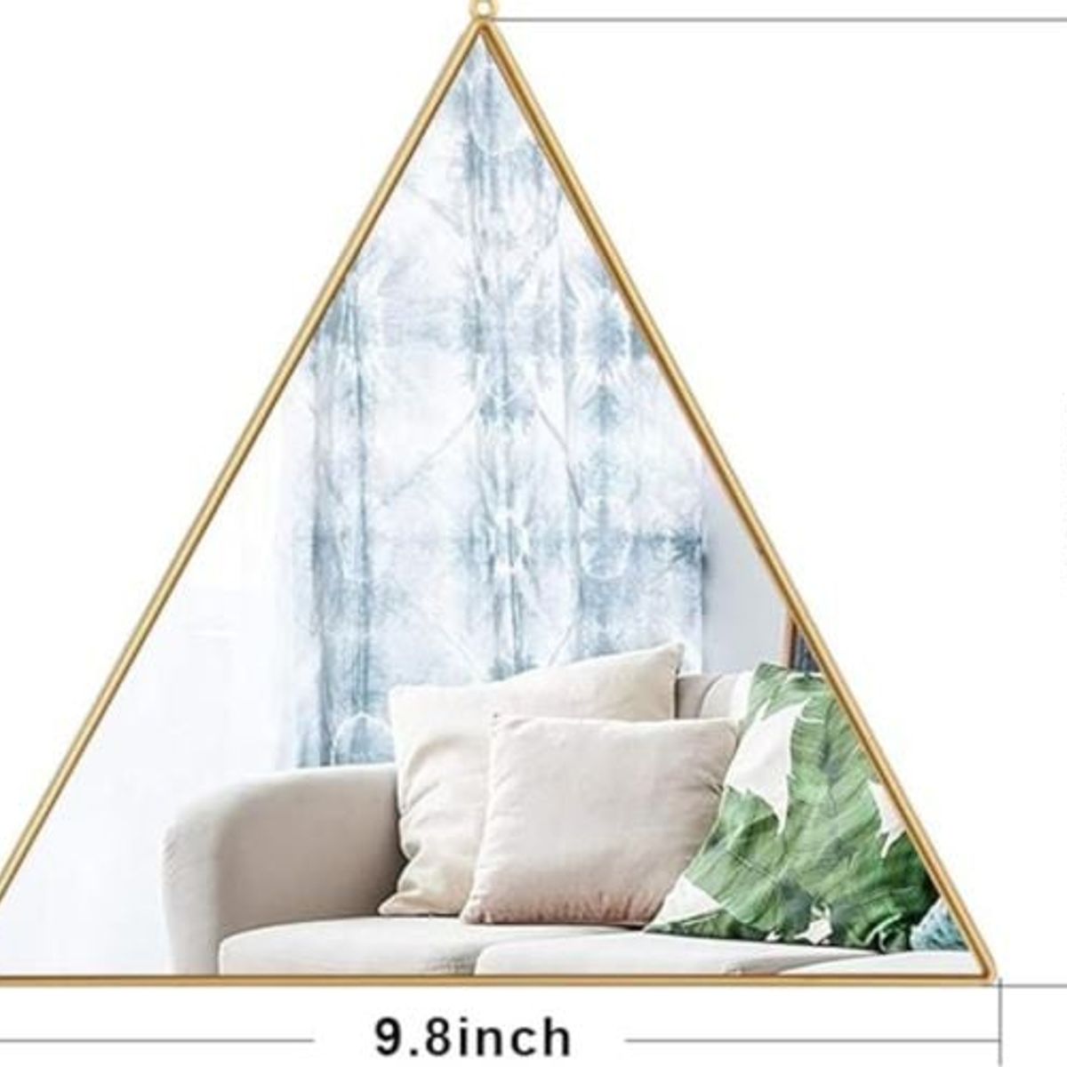 GENERICO - Set 4 Espejos Decorativos Diseño Triangulos