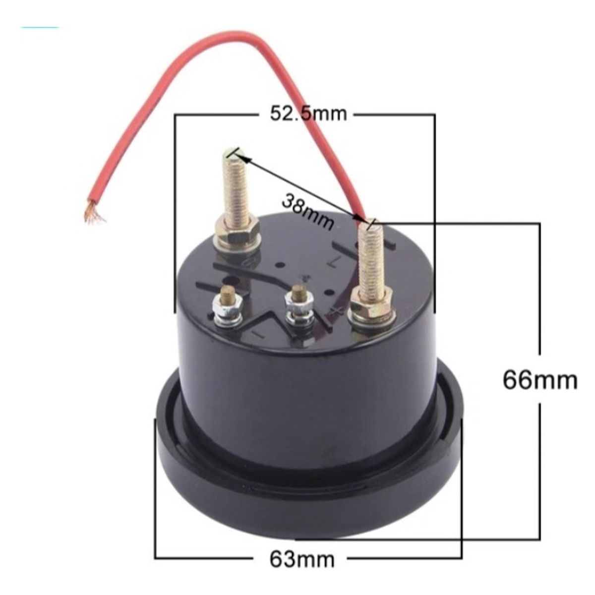 GENERICO - Reloj Medidor Voltaje Maquinaria Generador Vdo 12v 52mm