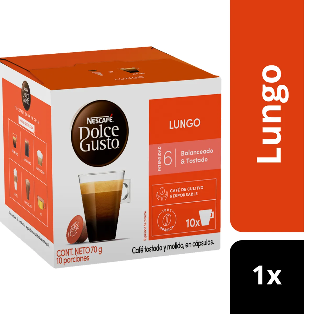 DOLCE GUSTO - Cápsulas Café Nescafé® Dolce Gusto® Lungo (10 capsulas)
