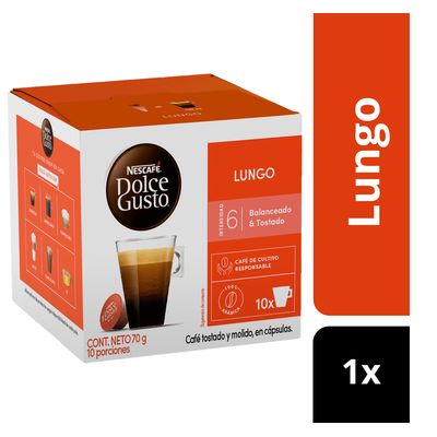 Imagen 2 del producto Cápsulas Café Nescafé® Dolce Gusto® Lungo (10 capsulas)