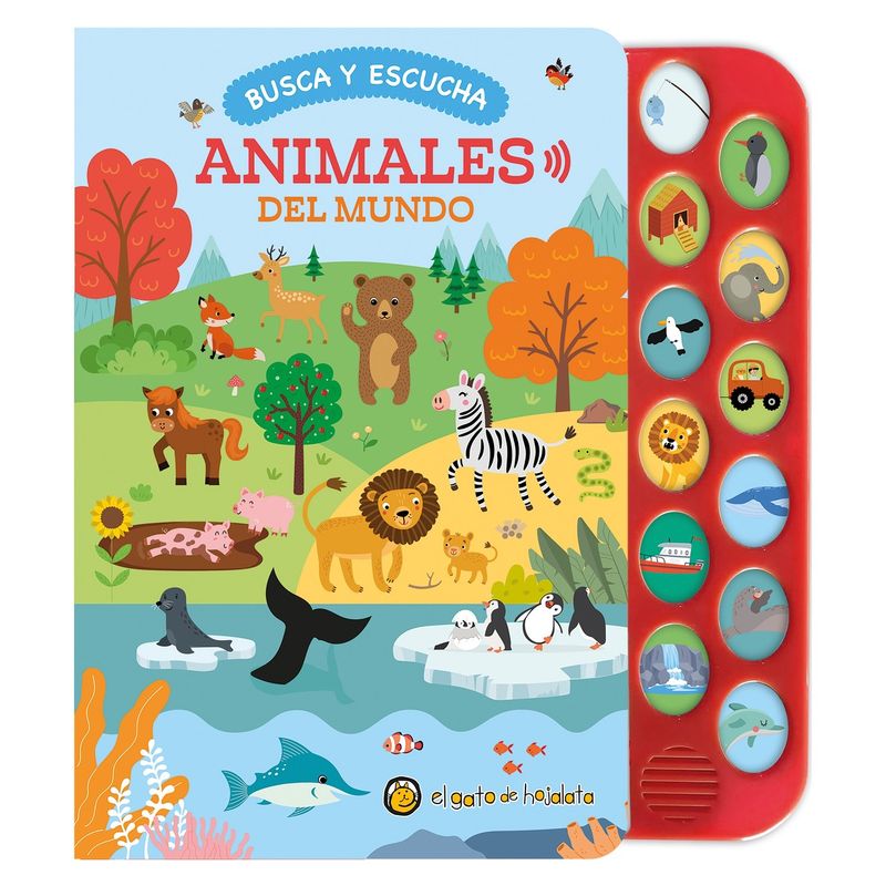 TOP10BOOKS - LIBRO ANIMALES DEL MUNDO -BUSCA Y ESCUCHA / EDITORIAL GUADAL S.A. / EL GATO DE