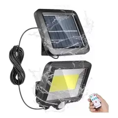 MUNDO MAGIA - Lámpara Solar Recargable Exterior Jardín Pared Luz 100 Cob