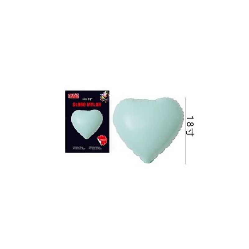 GENERICO - Globo Corazón Celeste Crema