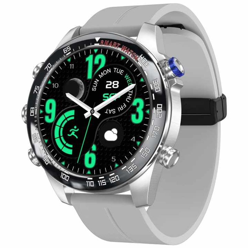 GENERICO - SmartWatch CT11 Goma Gris Unisex IP67 Amoled Reloj Inteligente