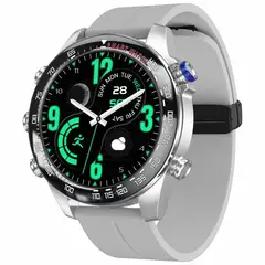 GENERICO - SmartWatch CT11 Goma Gris Unisex IP67 Amoled Reloj Inteligente