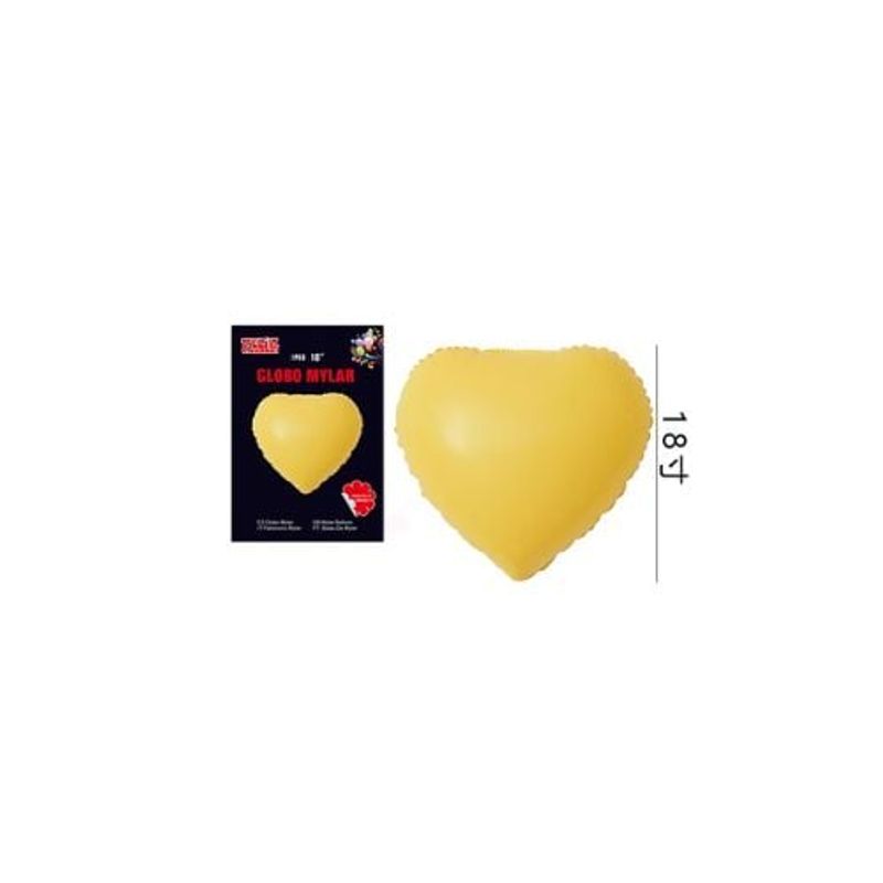 GENERICO - Globo Corazón Amarillo Crema