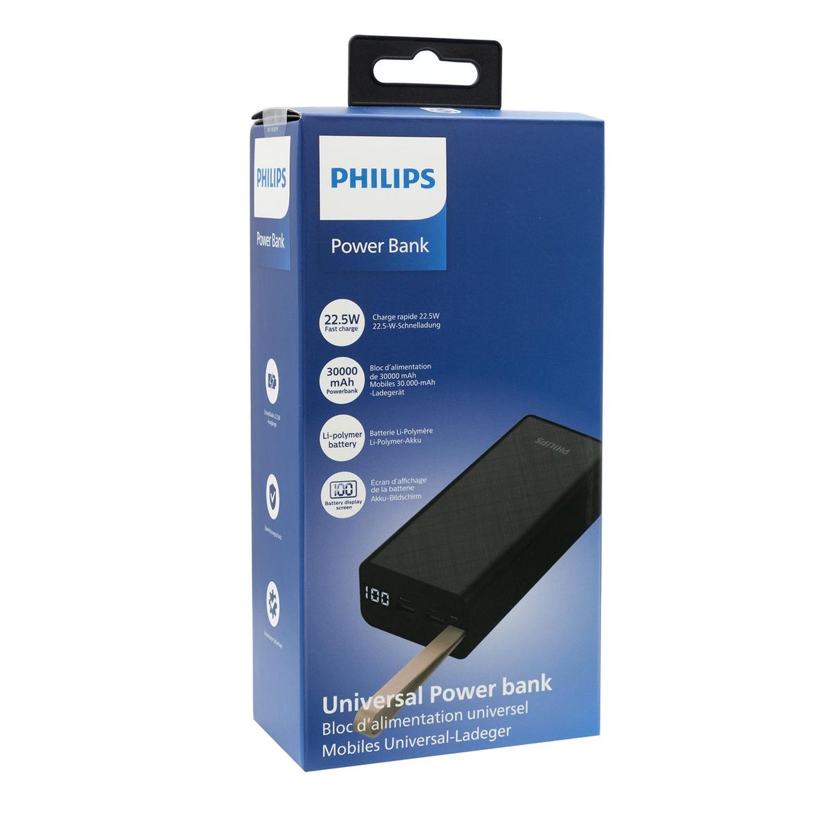 PHILIPS - Power Bank Philips DLP9790HB/95 30000mAh 22.5W Negro