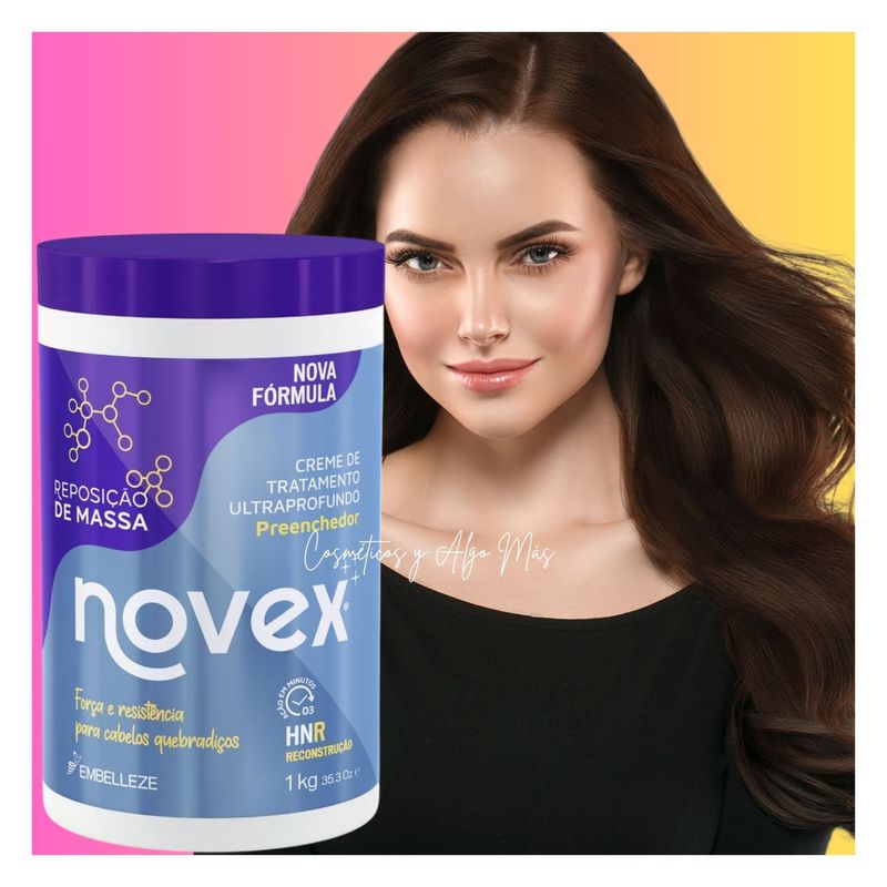 NOVEX - Crema tratamiento capilar reconstructiva reposición de masa 1kg NOVEX