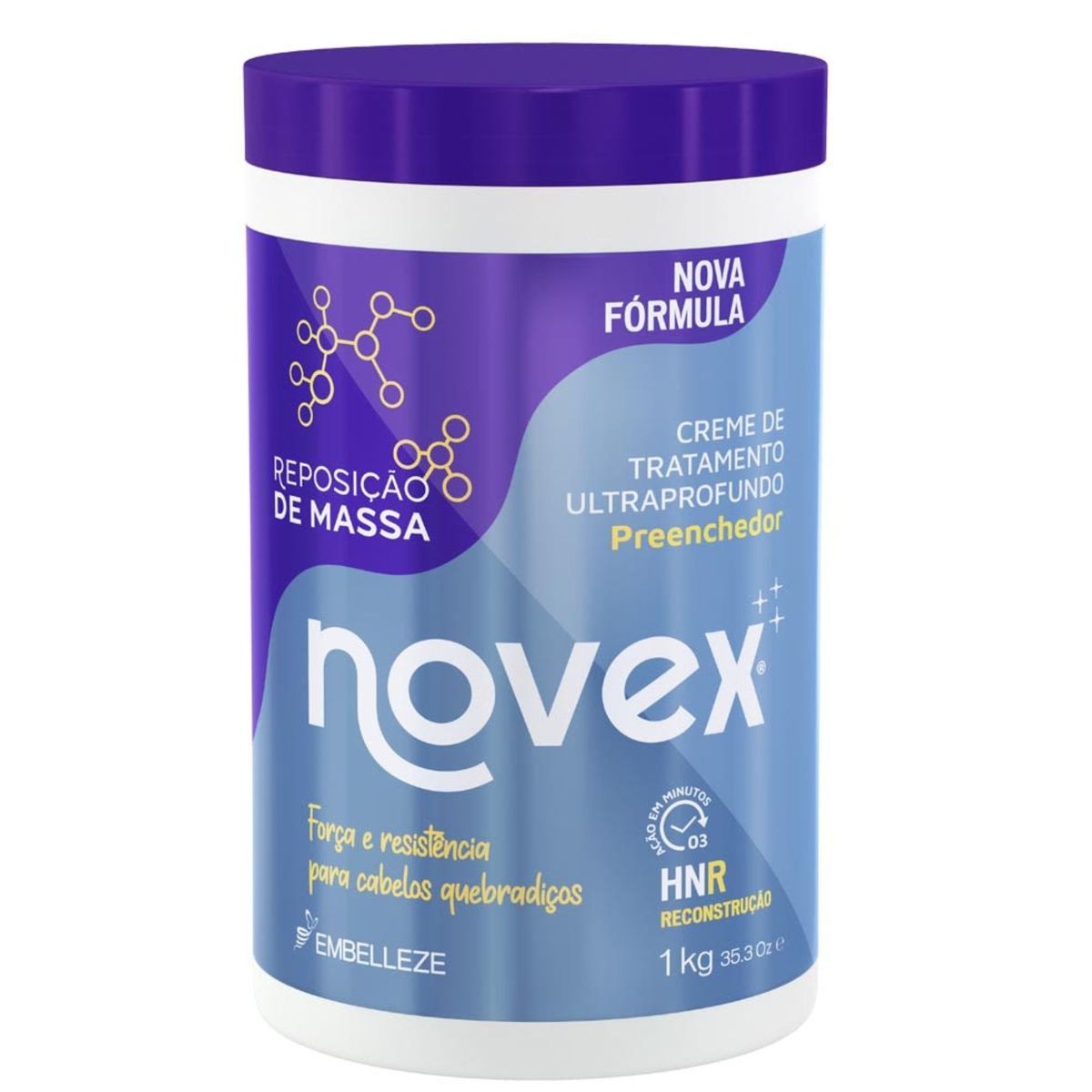 NOVEX - Crema tratamiento capilar reconstructiva reposición de masa 1kg NOVEX