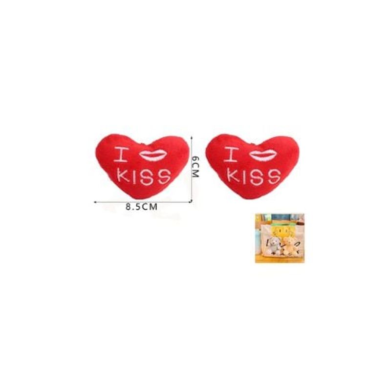 GENERICO - Llavero Corazón Besos 8 5x6 Cm