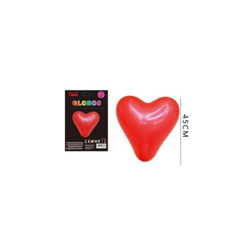 GENERICO - Globo Látex Corazón 45 Cm