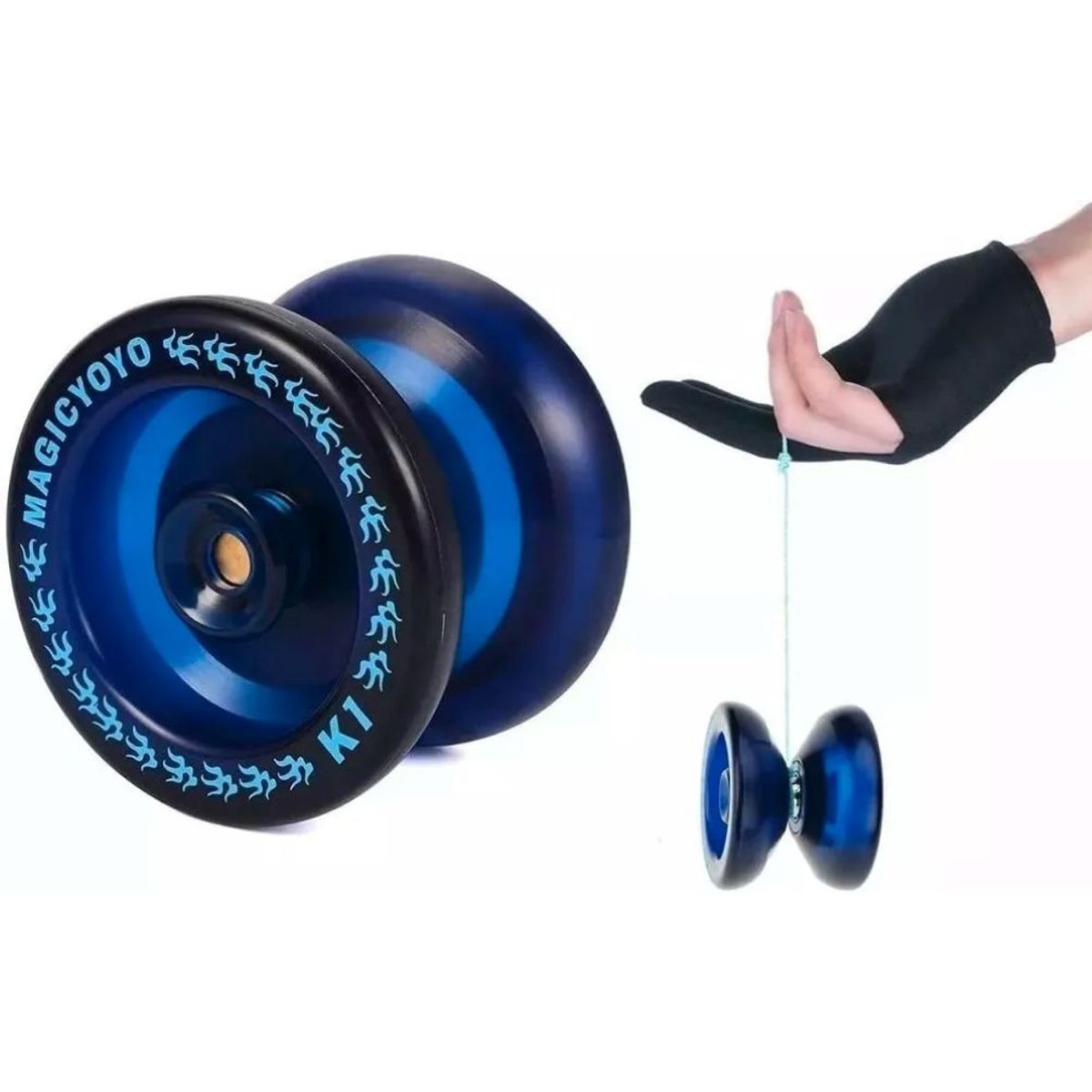 MUNDO MAGIA - Yoyo Profesional Magic K1 Spinner Abs 8 Bola Kk Rodamiento