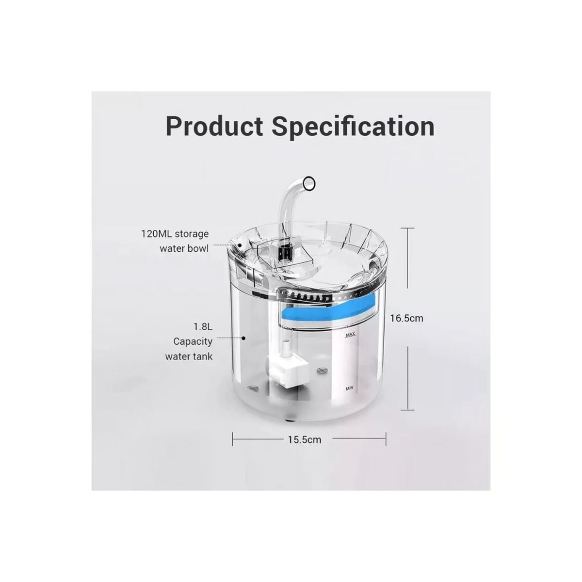 GENERICO - Dispensador Bebedero Agua Automático Gatos Y Perros