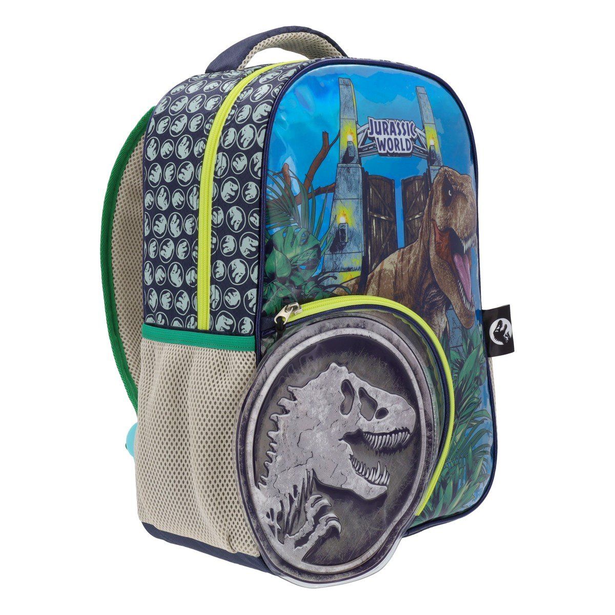JURASSIC WORLD - Mochila Jurasic World Colegio Reforzada Velociraptor Niños