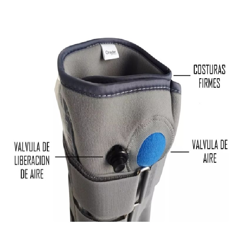 GENERICO - Bota Corta Con Valvula De Aire Ortopedica Neumatica Talla L