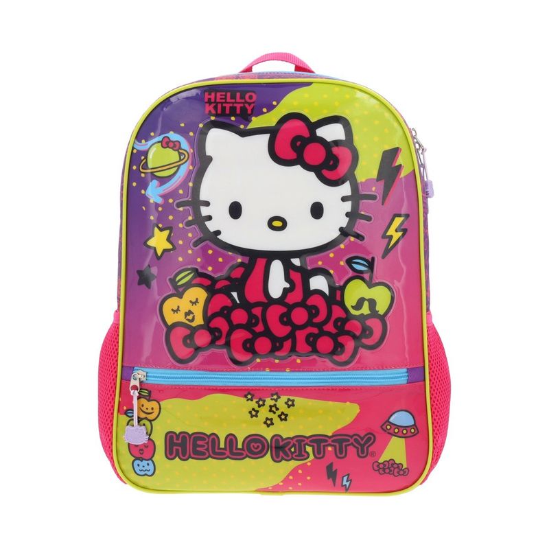 YADATEX - Mochila Hello Kitty Cole Escolar Reforzada Roja Moñitos Niñas