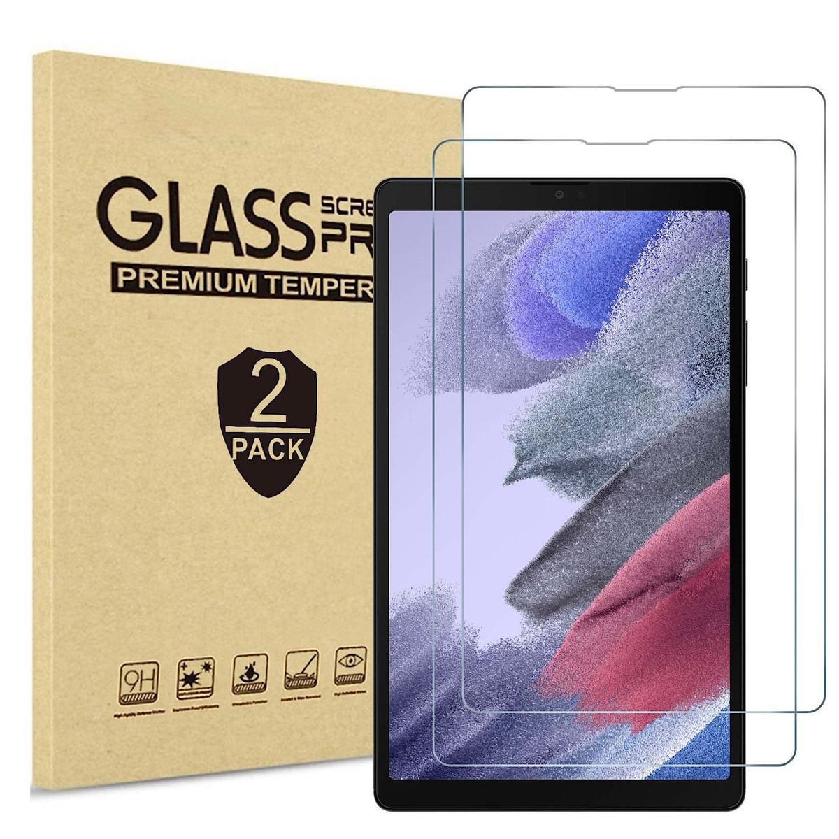 GENERICO - Pack Láminas De Vidrio Para Samsung Tab A7 Lite 8,7