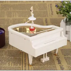 GENERICO - Caja Musical a Cuerda - Bailarina sobre Piano