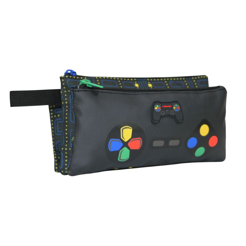 HEAD - Estuche Infantil Triple Celerio Control Game Negro Head