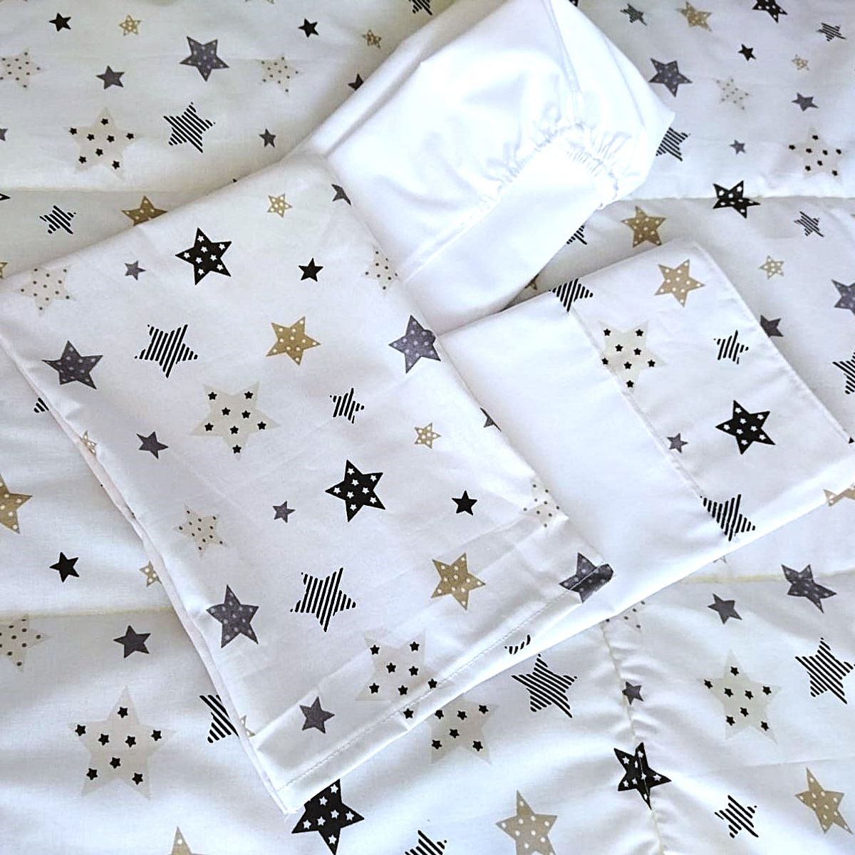 GENERICO - Juego de sabana mas cobertor cuna colecho bebe