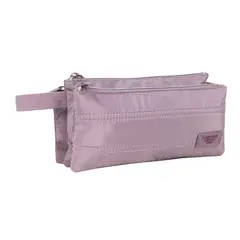 HEAD - Estuche Triple Celerio Quilt Dusty Morado