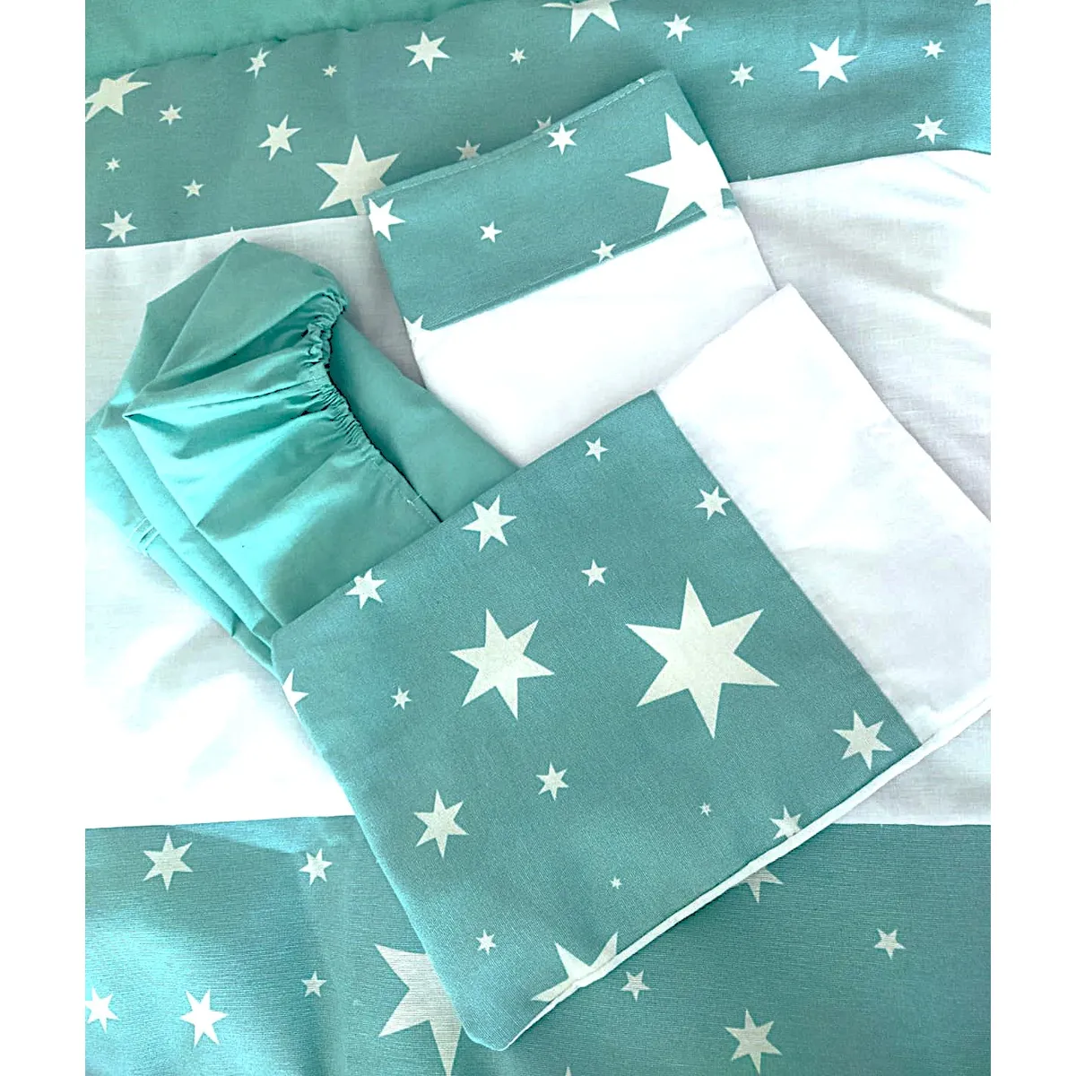 GENERICO - Juego de sabana mas cobertor cuna colecho bebe