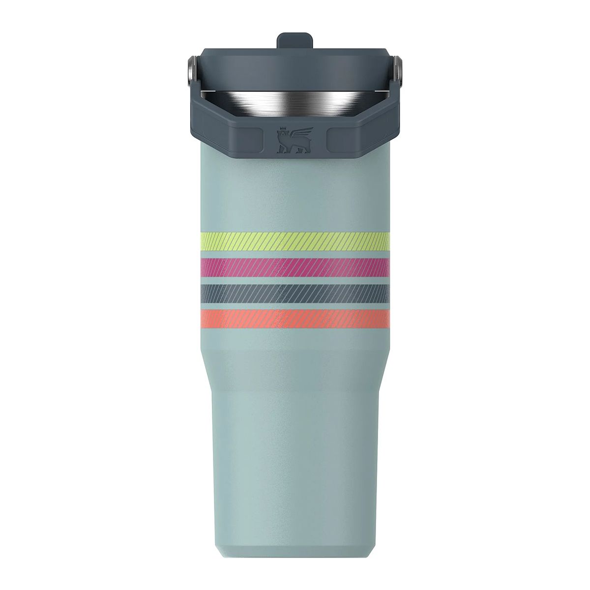STANLEY - Botella Térmica Stanley Flip Straw Peony Seafoam Stripe- 887 ml