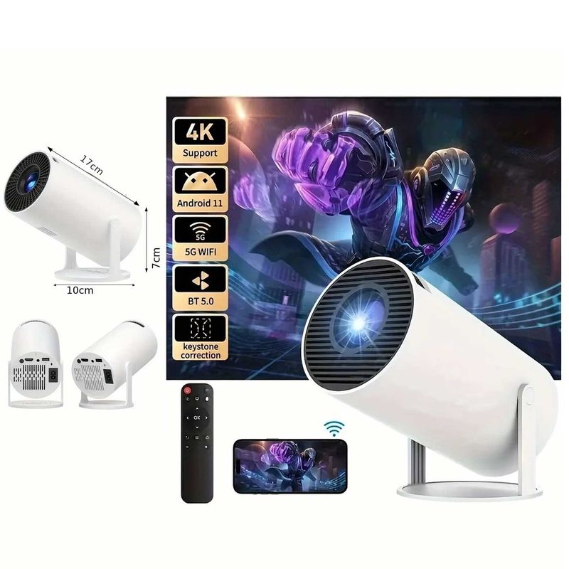 GENERICO - Mini Proyector Led Multimedia 4k Portátil Hd