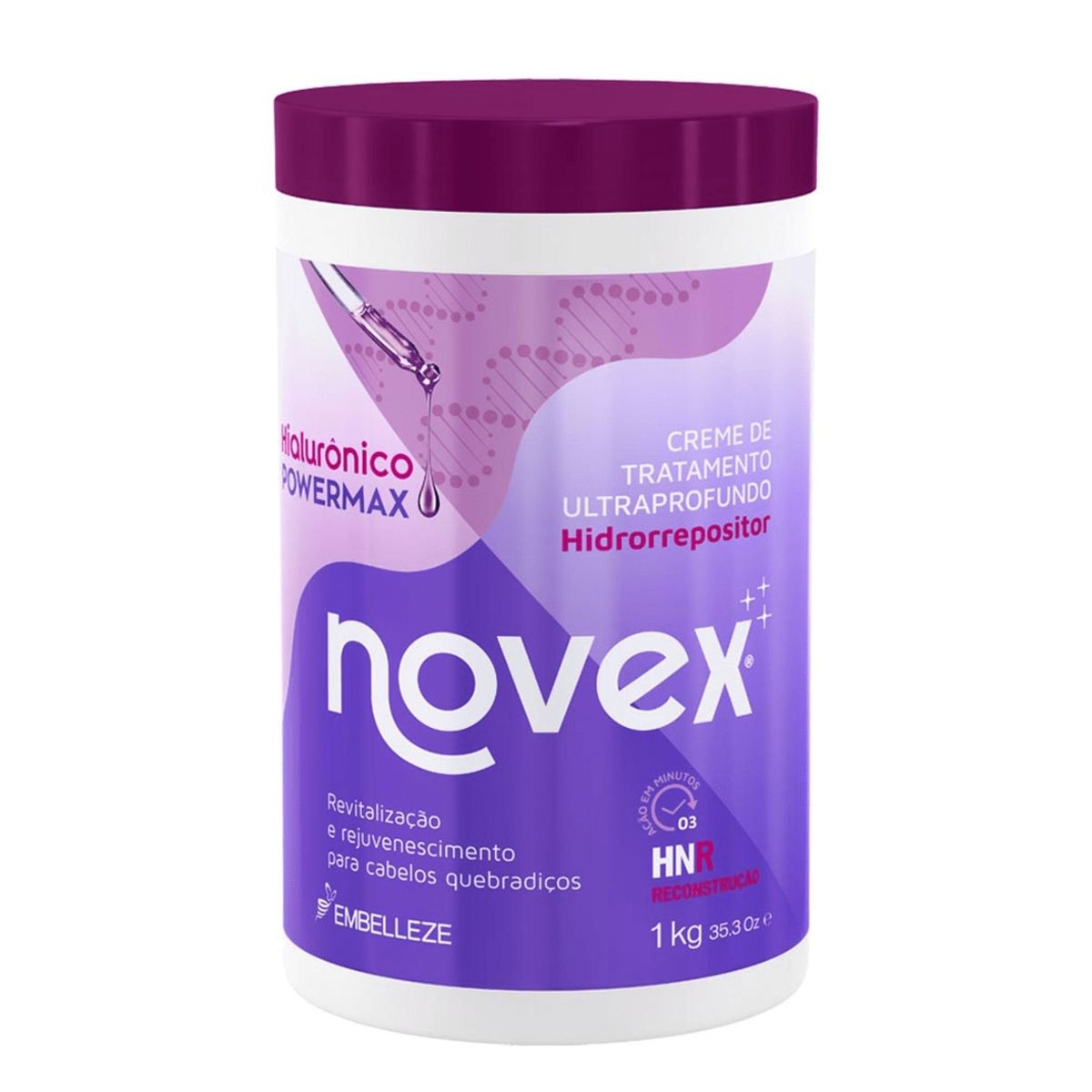 NOVEX - Crema tratamiento regeneración capilar con acido hialuronico 1kg NOVEX