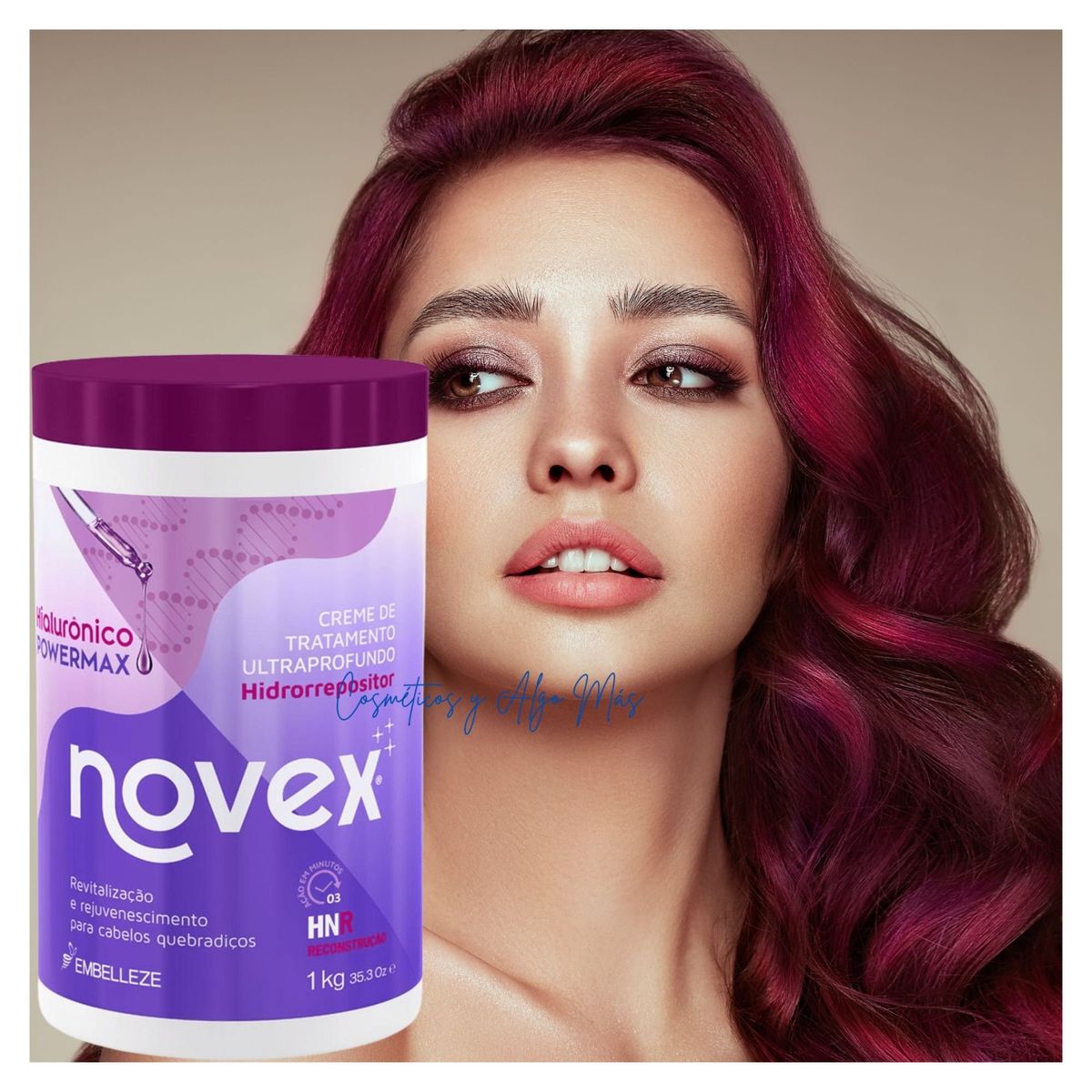 NOVEX - Crema tratamiento regeneración capilar con acido hialuronico 1kg NOVEX