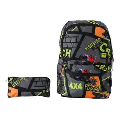 TOTTO - Kit Escolar Mochila + Estuche Resistente y Versátil