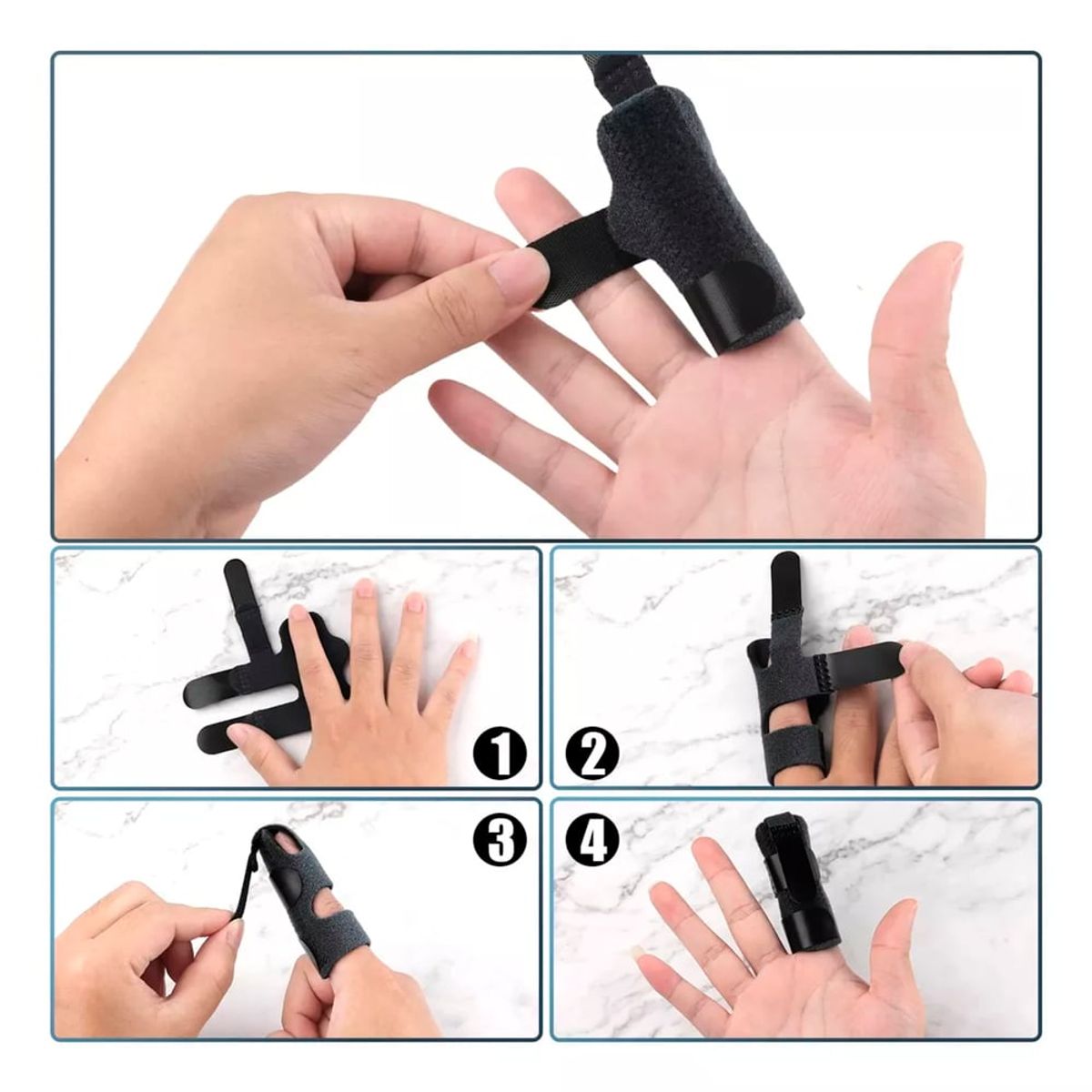 ONEDER - Ferula Inmovilizador Para Dedo Con Velcro Ajustable Oneder