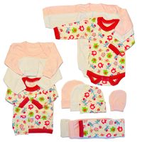 Triple Ajuar 0 a 3 Meses - 15 Piezas - 3 colores - Algodón para Bebé