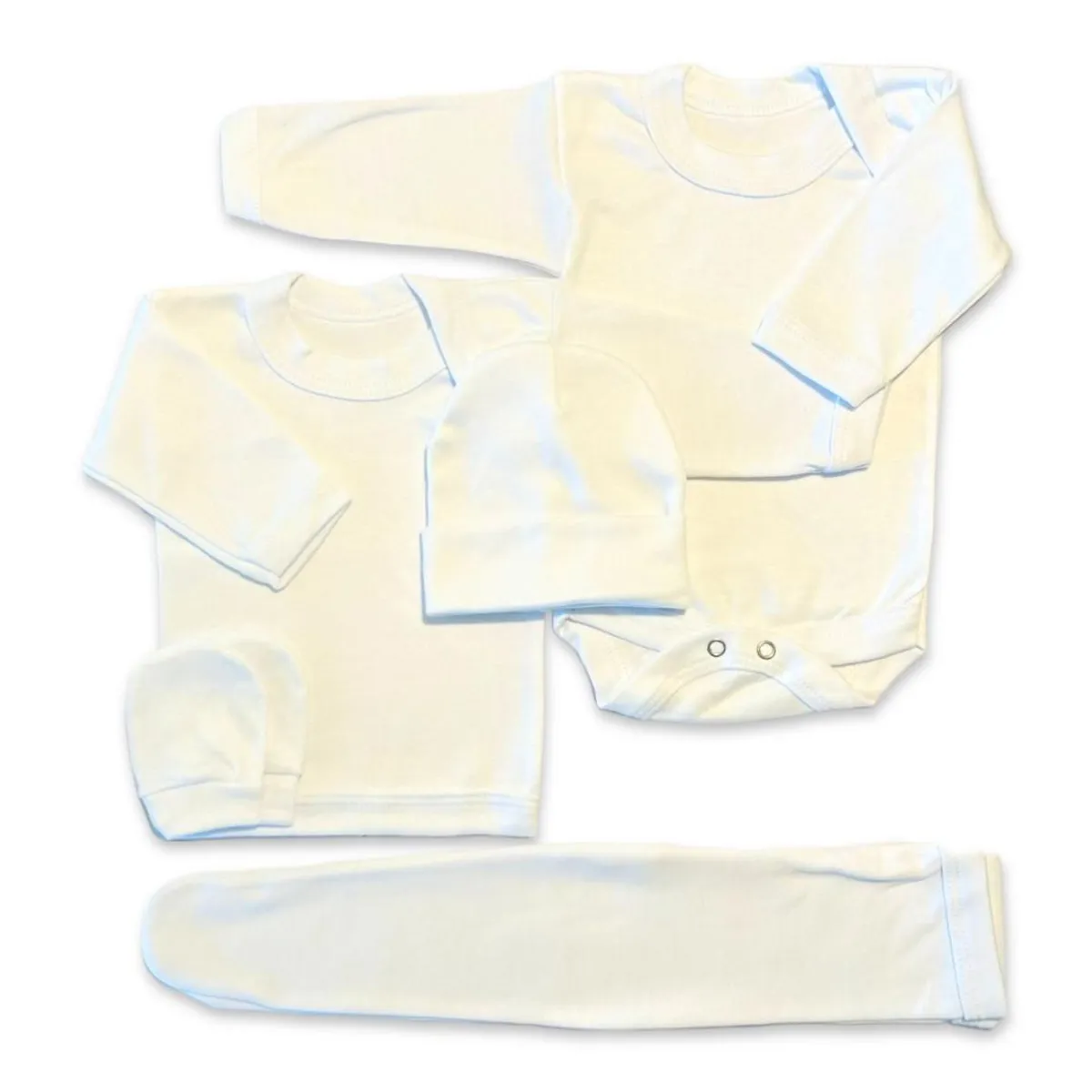 BABY - Triple Ajuar 0 a 3 Meses - 15 Piezas - 3 colores - Algodón para Bebé