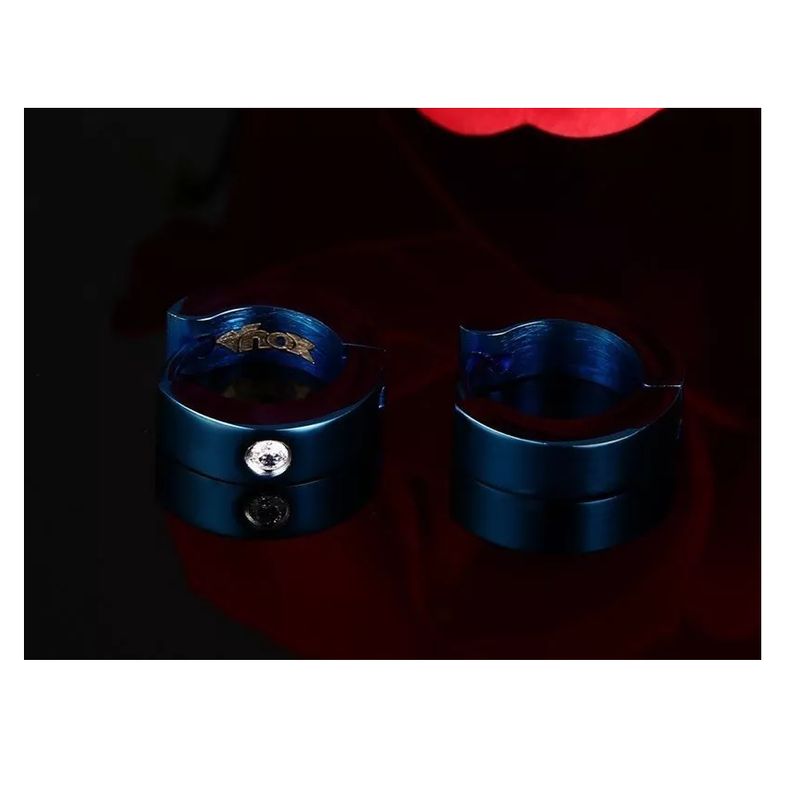 ROYAL MADRIZ - Aros Punk Hombre Mujer Azul Rey Earing Moda