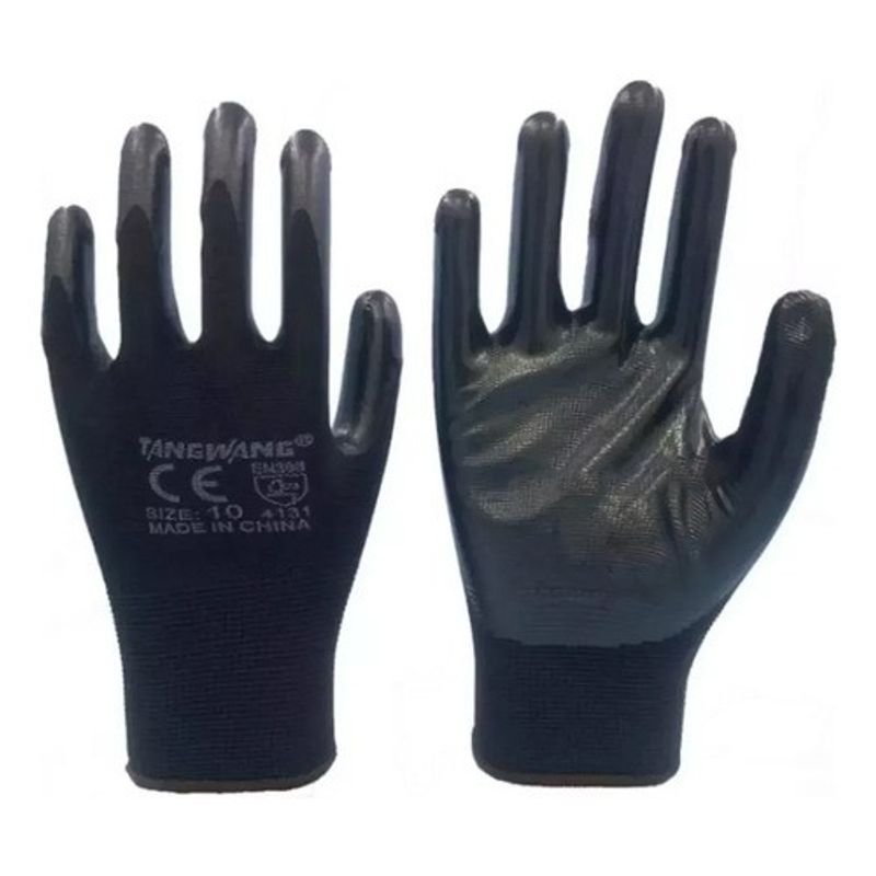 MUNDO MAGIA - Pack 12 Guantes Trabajo Activex Multigrip Nylon Alta Calidad