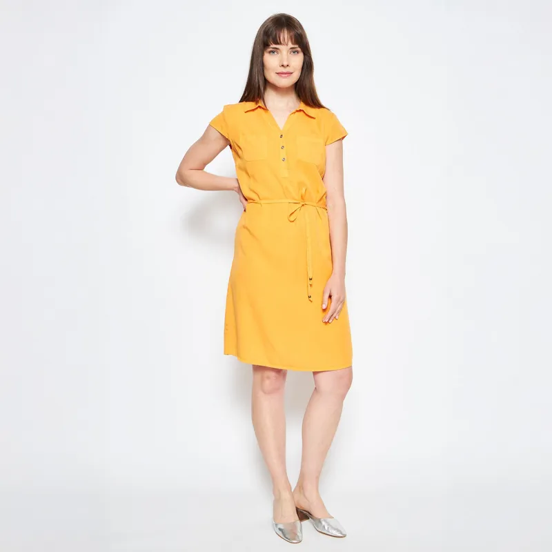 LINEATRE - VESTIDO AZRA AMARILLO Lineatre