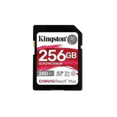 KINGSTON - Tarjeta de Memoria SD Canvas React Plus V60 256GB