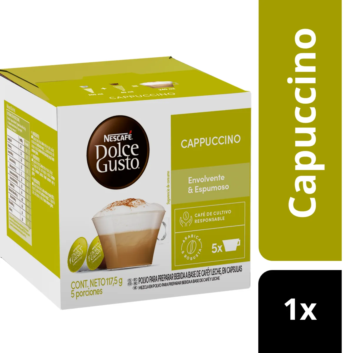 DOLCE GUSTO - Café NESCAFÉ DOLCE GUSTO® Cappuccino 10 Cápsulas