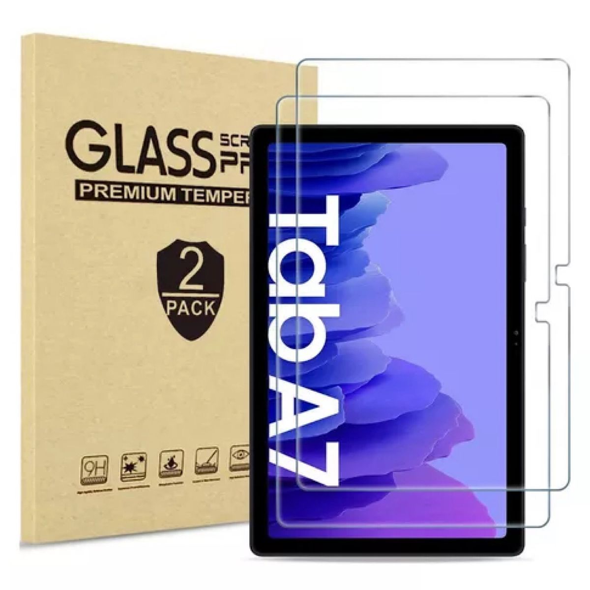 GENERICO - Pack Láminas De Vidrio Para Samsung Tab A7 de 10.4