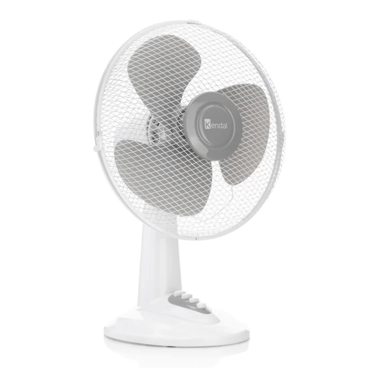 KENDAL - Ventilador De Mesa 12 Pulgadas 40W 3Vel Blanco KF-12D