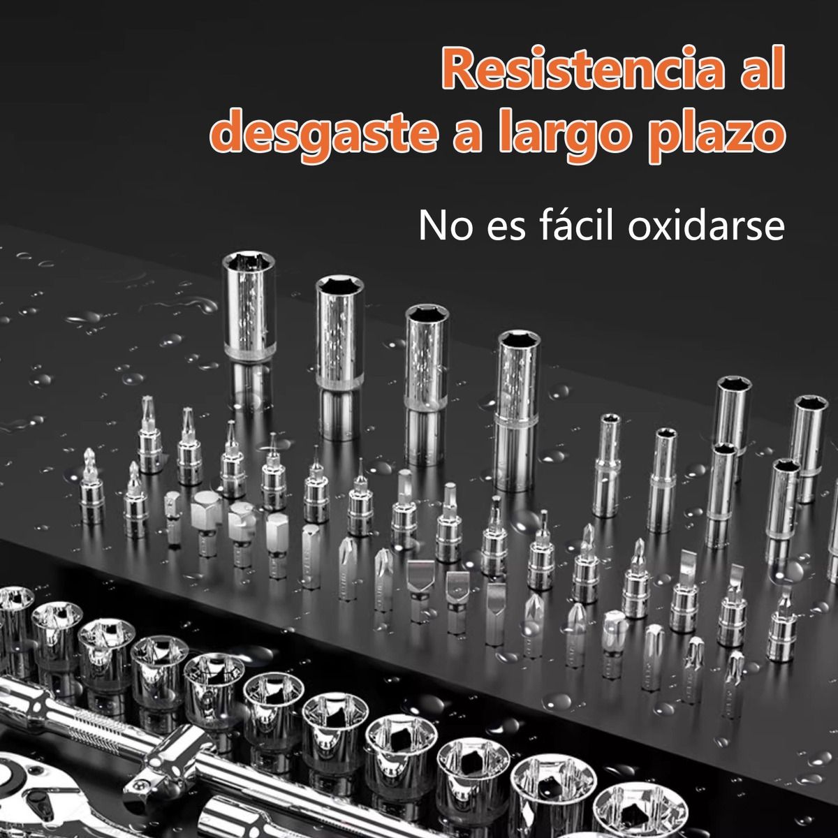 GENERICO - Set Caja Dado Herramienta 216 Pzas Ratchet 1/2 3/8 Y 1/4"