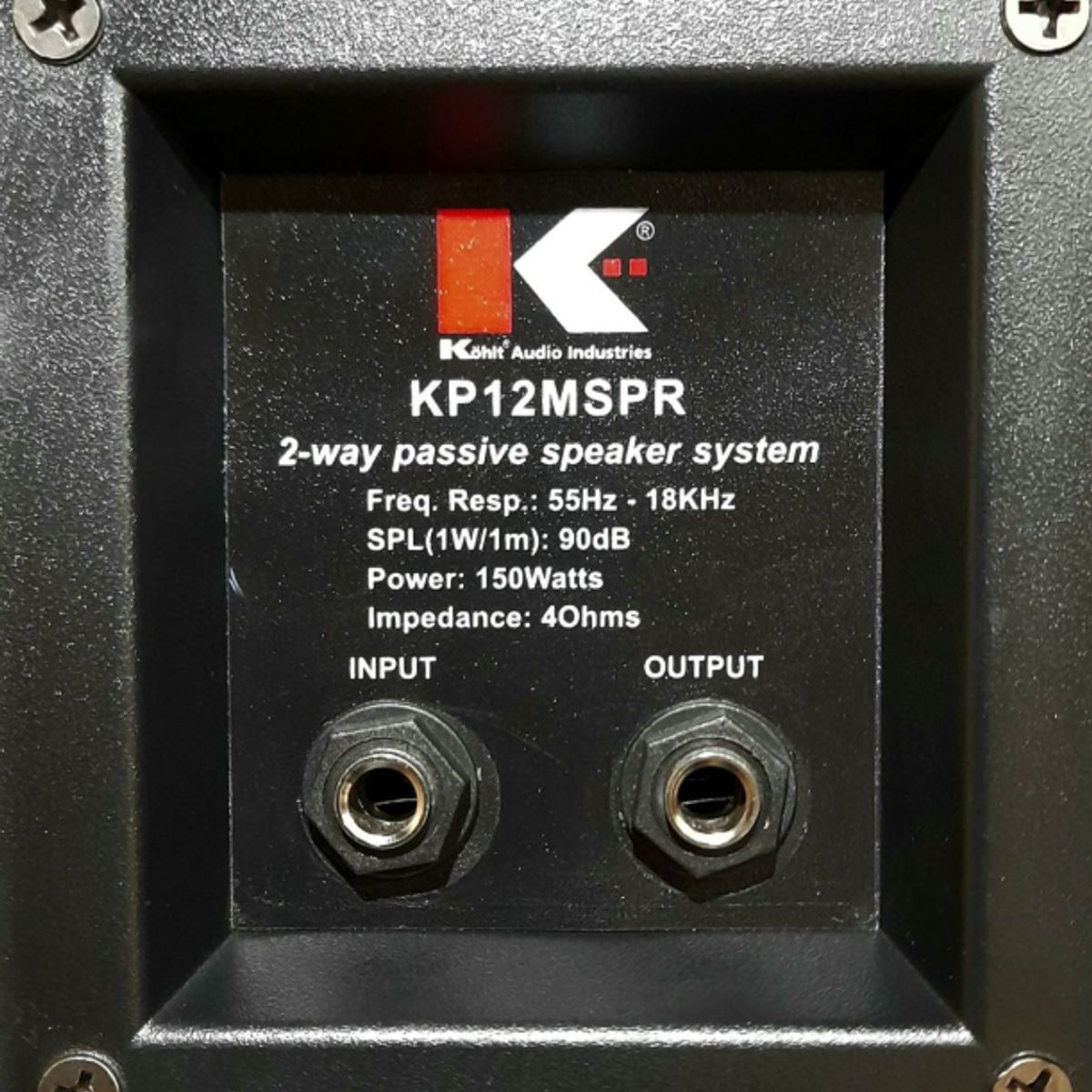 KOHLT - Pack Parlantes Pasivos KOHLT KP12 MSPR 3 AÑOS DE GARANTÍA