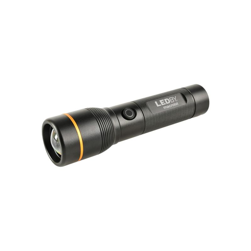 MACROTEL - Linterna Led Táctica Recargable 1600 Lúmenes