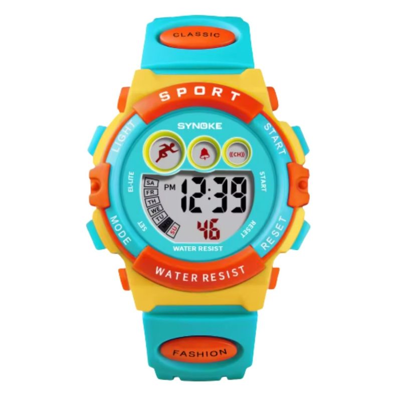 GENERICO - Reloj Para niño Deportivo Digital Resistente al Agua Synoke Azul 2