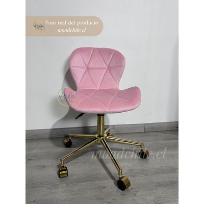Imagen 2 del producto Silla Escritorio Mariposa Gold Rosa
