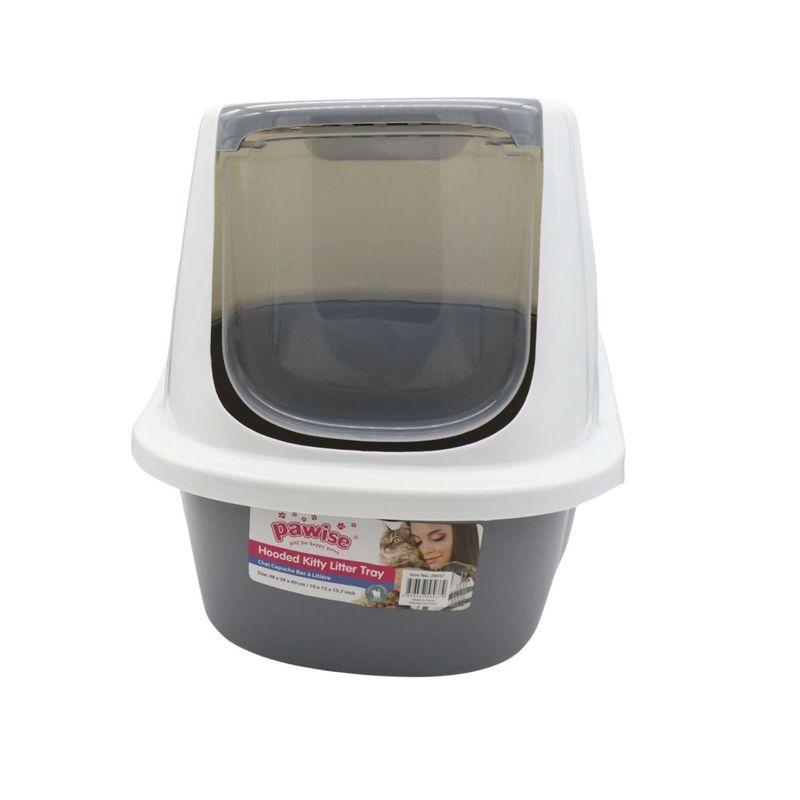 PAWISE - Pawise Baño Gato + Carbón Activo Arenero Para Gatos Cerrado
