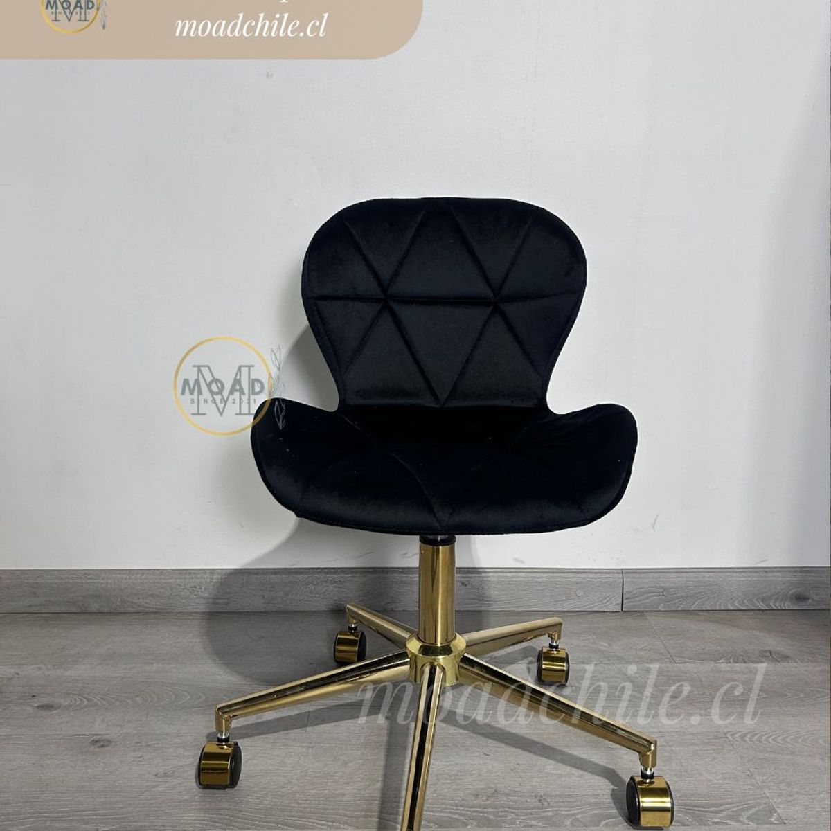 GENERICO - Silla Escritorio Mariposa Gold Negro